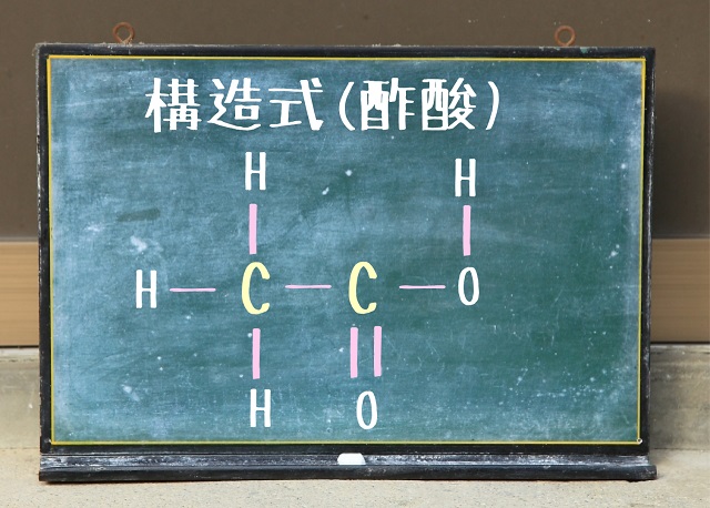 酢酸の構造式